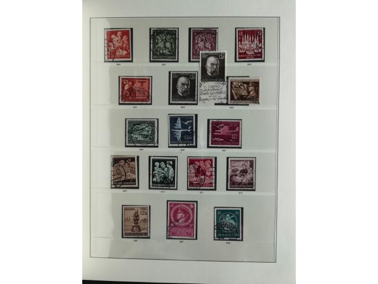 1933/45, used collection incl. official stamps, including sheet 3 on registered covers with special cancellations, as well as