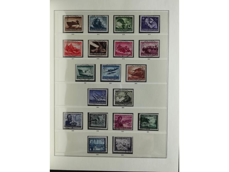 1933/45, used collection incl. official stamps, including sheet 3 on registered covers with special cancellations, as well as