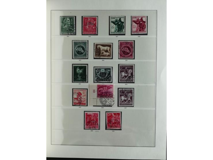 1933/45, used collection incl. official stamps, including sheet 3 on registered covers with special cancellations, as well as