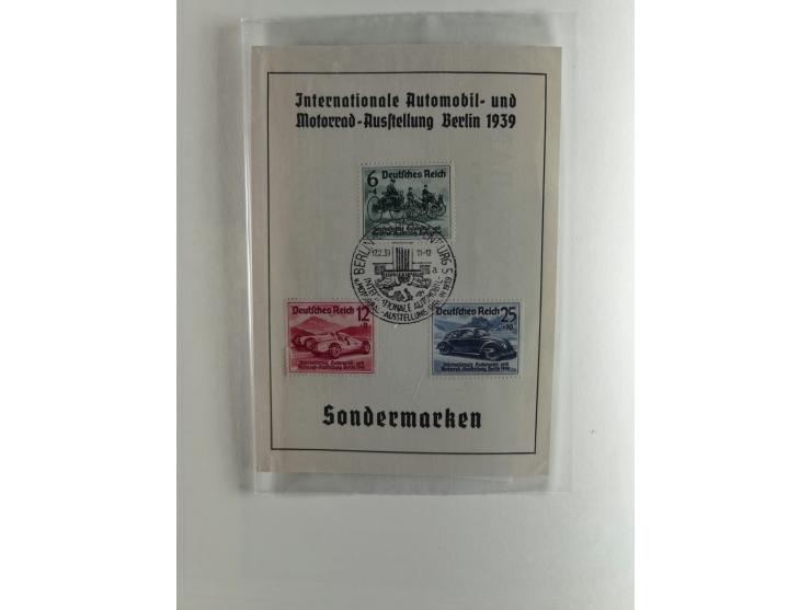 1933/45, used collection incl. official stamps, including sheet 3 on registered covers with special cancellations, as well as