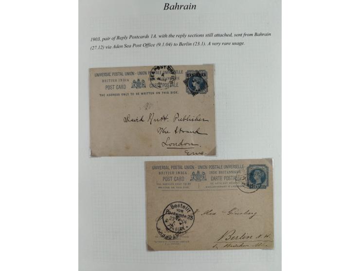 1892/1979, extensive postal history collection with approximately 200 covers, cards and postal stationery, plus some single s