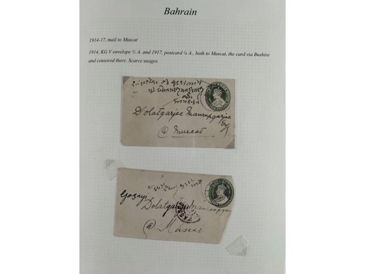 1892/1979, extensive postal history collection with approximately 200 covers, cards and postal stationery, plus some single s