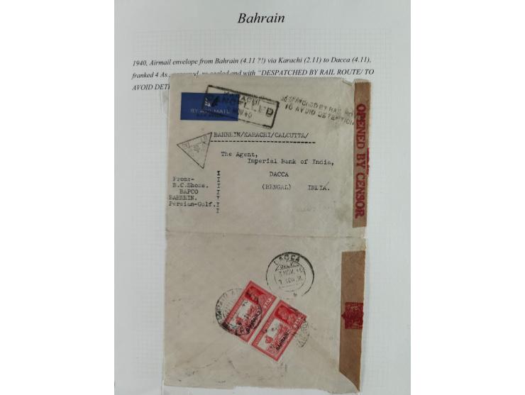 1892/1979, extensive postal history collection with approximately 200 covers, cards and postal stationery, plus some single s