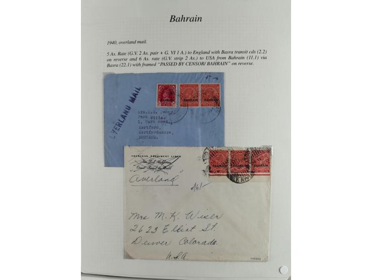 1892/1979, extensive postal history collection with approximately 200 covers, cards and postal stationery, plus some single s