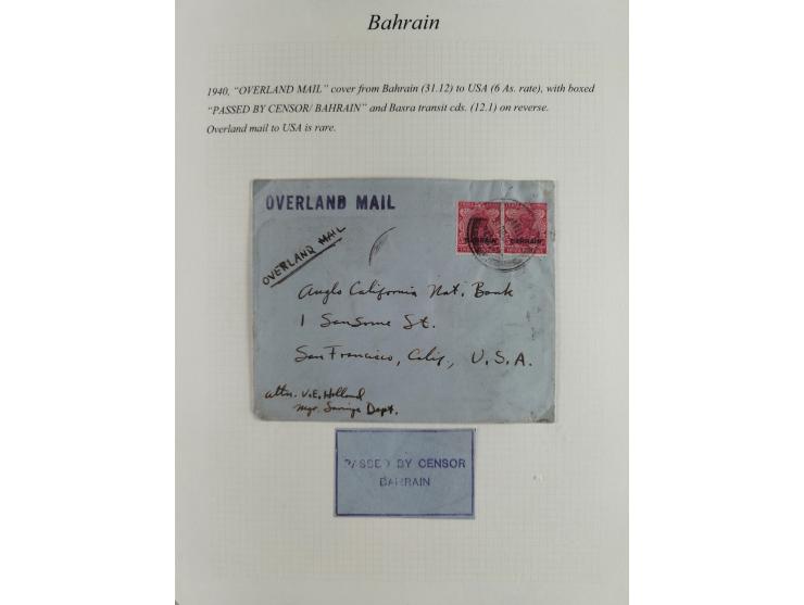 1892/1979, extensive postal history collection with approximately 200 covers, cards and postal stationery, plus some single s