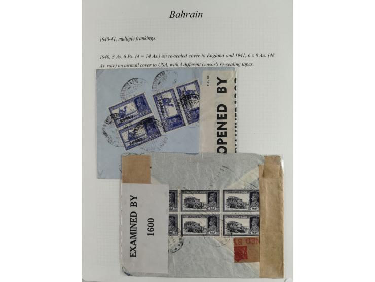 1892/1979, extensive postal history collection with approximately 200 covers, cards and postal stationery, plus some single s