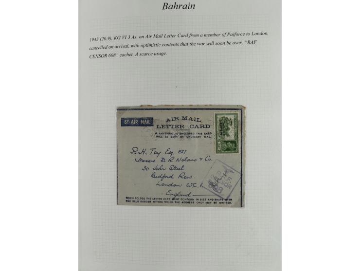1892/1979, extensive postal history collection with approximately 200 covers, cards and postal stationery, plus some single s