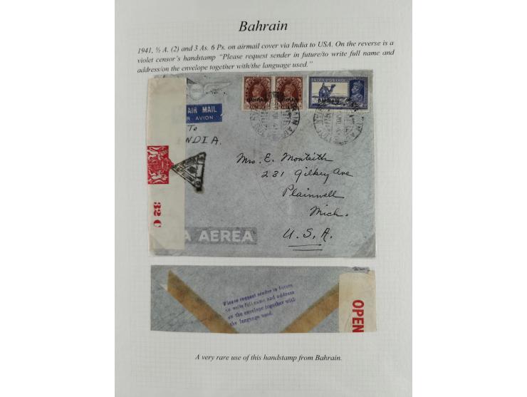 1892/1979, extensive postal history collection with approximately 200 covers, cards and postal stationery, plus some single s