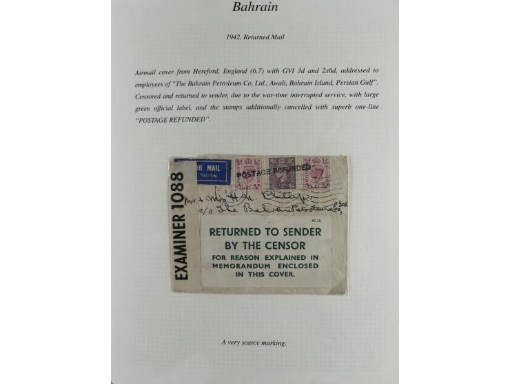 1892/1979, extensive postal history collection with approximately 200 covers, cards and postal stationery, plus some single s