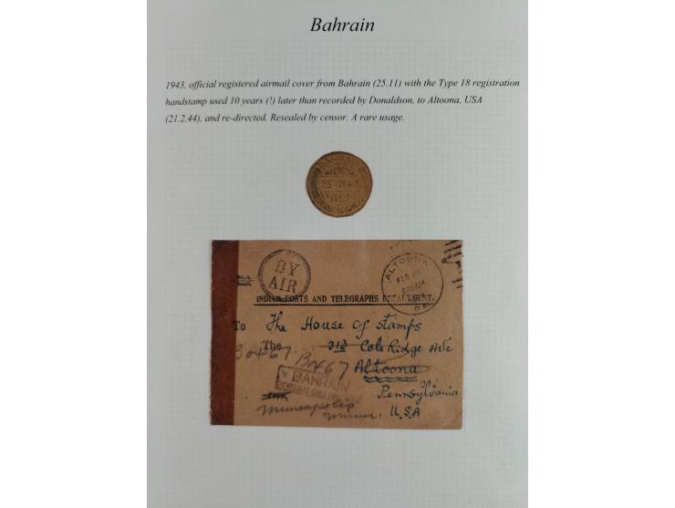 1892/1979, extensive postal history collection with approximately 200 covers, cards and postal stationery, plus some single s