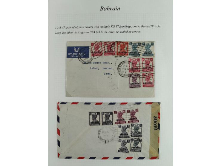 1892/1979, extensive postal history collection with approximately 200 covers, cards and postal stationery, plus some single s