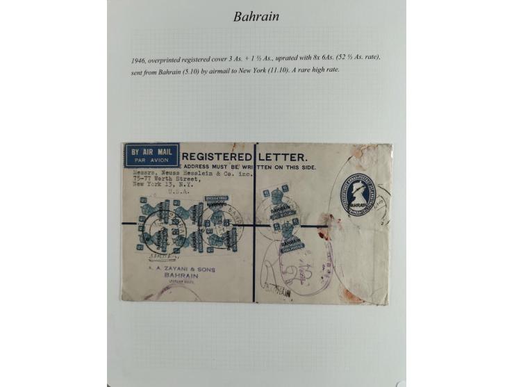 1892/1979, extensive postal history collection with approximately 200 covers, cards and postal stationery, plus some single s