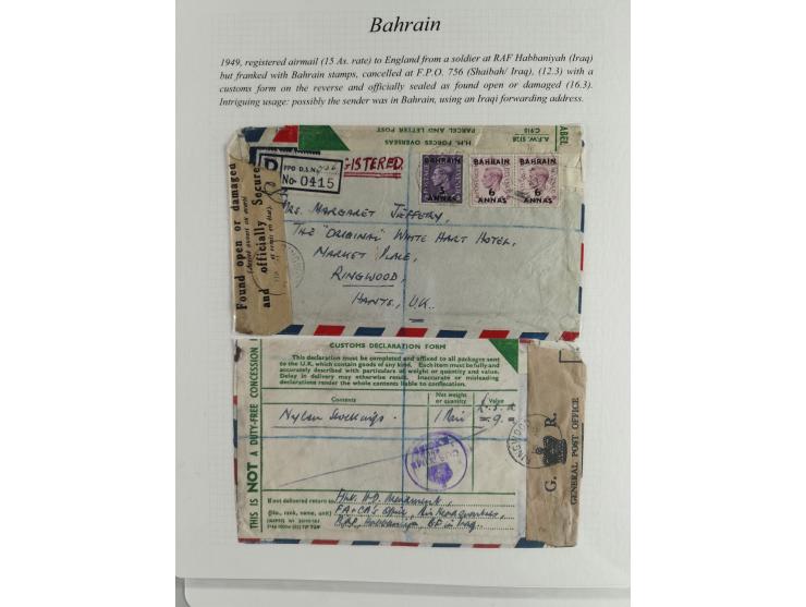 1892/1979, extensive postal history collection with approximately 200 covers, cards and postal stationery, plus some single s