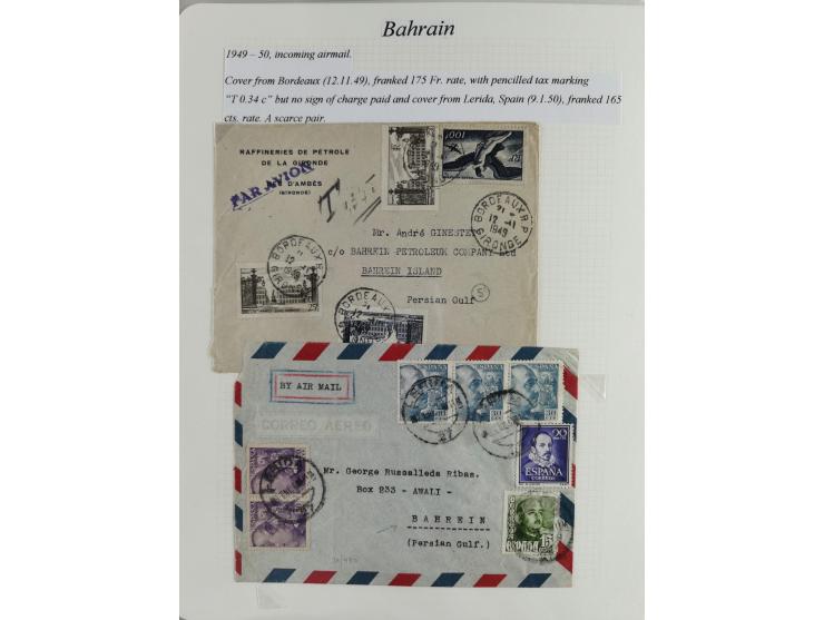 1892/1979, extensive postal history collection with approximately 200 covers, cards and postal stationery, plus some single s