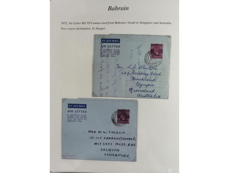 1892/1979, extensive postal history collection with approximately 200 covers, cards and postal stationery, plus some single s