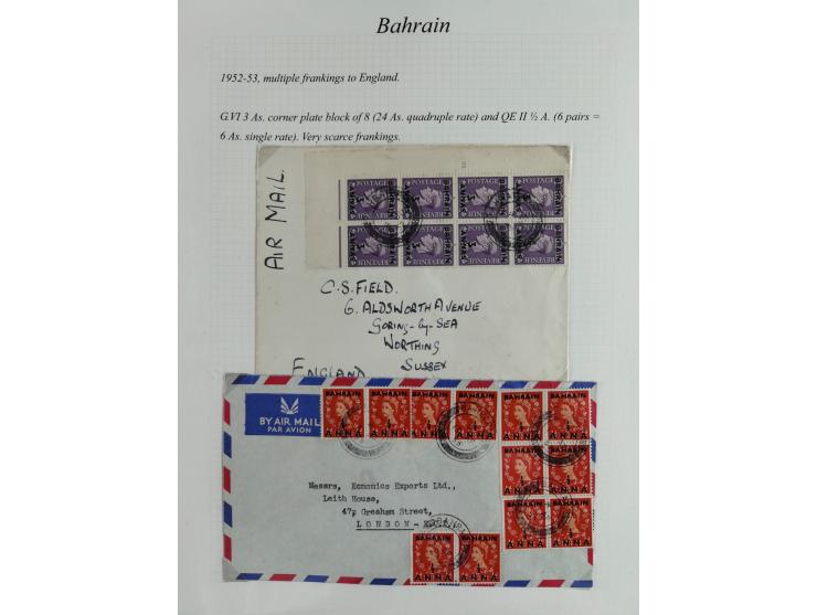 1892/1979, extensive postal history collection with approximately 200 covers, cards and postal stationery, plus some single s