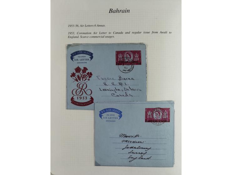 1892/1979, extensive postal history collection with approximately 200 covers, cards and postal stationery, plus some single s