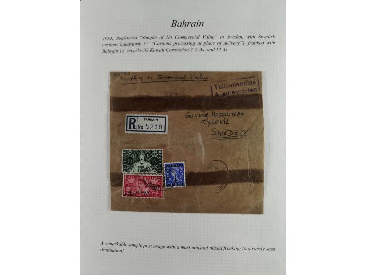 1892/1979, extensive postal history collection with approximately 200 covers, cards and postal stationery, plus some single s