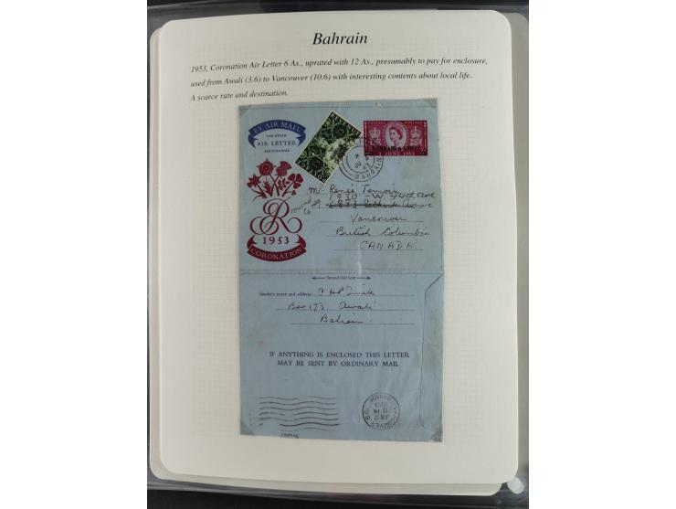 1892/1979, extensive postal history collection with approximately 200 covers, cards and postal stationery, plus some single s