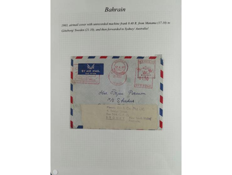 1892/1979, extensive postal history collection with approximately 200 covers, cards and postal stationery, plus some single s