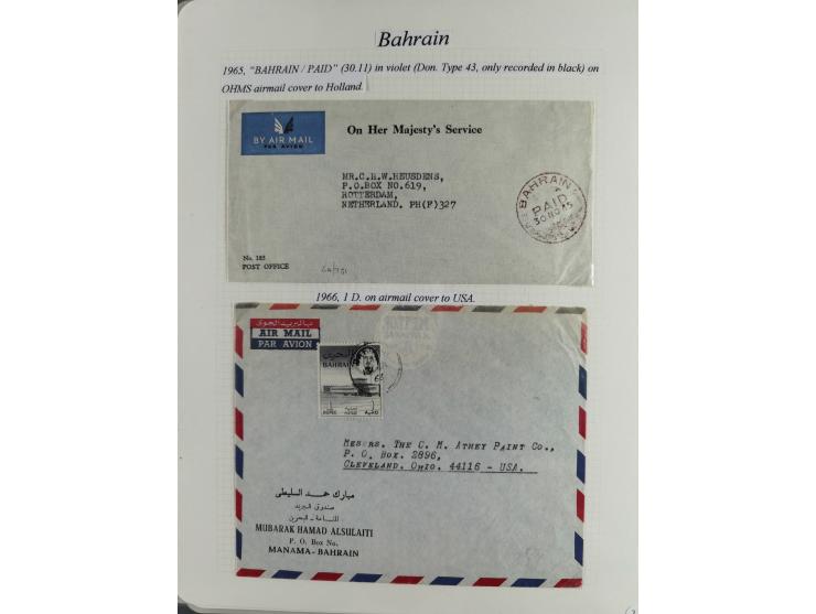 1892/1979, extensive postal history collection with approximately 200 covers, cards and postal stationery, plus some single s