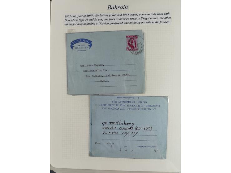 1892/1979, extensive postal history collection with approximately 200 covers, cards and postal stationery, plus some single s