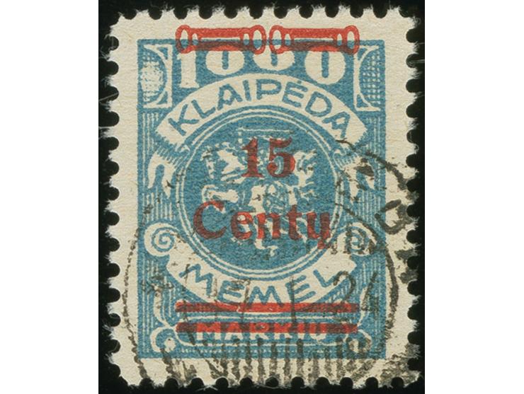 1923, 24Werte 15C. auf 1000 M., sauber gestempelt, tadellos, sign. HK sowie Fotoattest Huylmans BPP (2024)