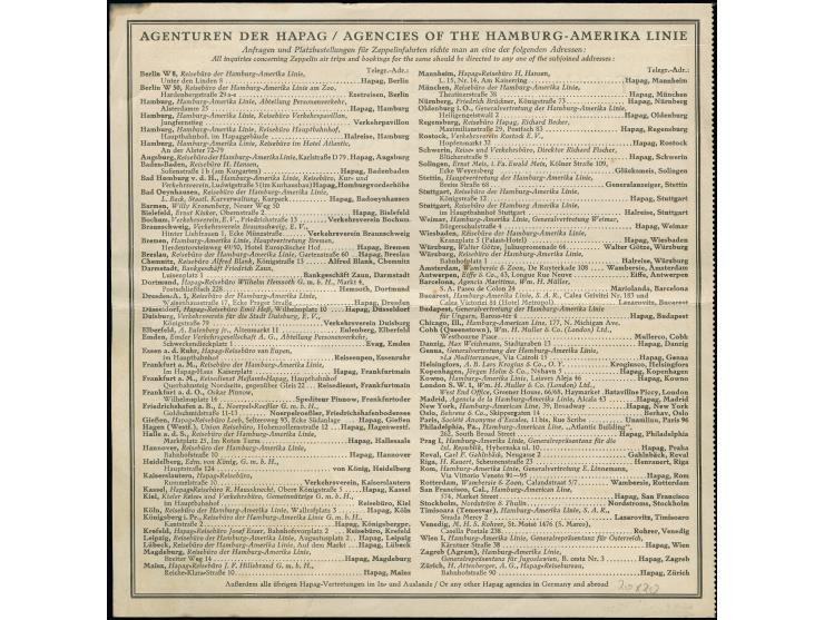 1930, Alpenfahrt, Fahrtkarte der Luftschiffbau Zeppelin für eine Person für die Rundreise, datiert vom 2.7.1930 mit Unterschr