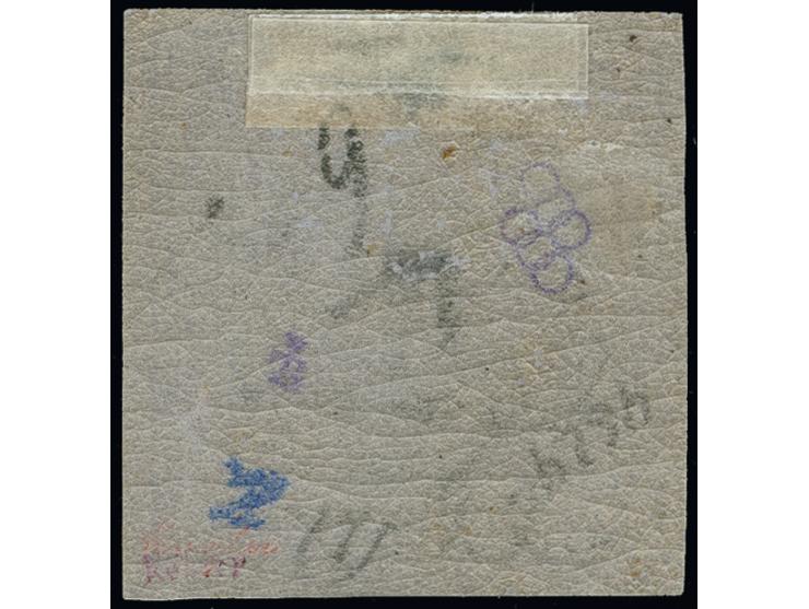 18 Kreuzer auf violettgrau, Type II, farbfrisch und allseits breitrandig, ungebraucht mit Originalgummi. Sehr schöne und einw