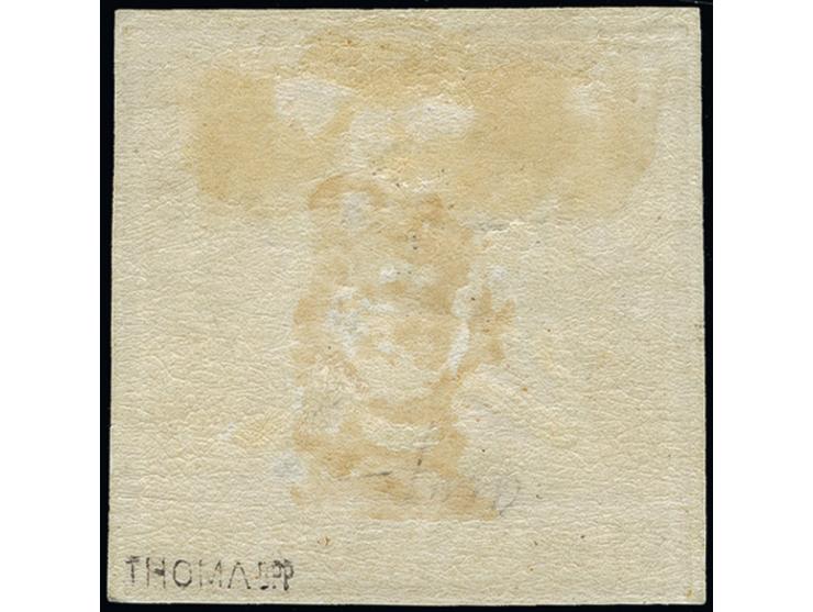 3 Kreuzer tief orange, sehr schön farbfrisch und voll- bis breitrandig, schön geprägt, ungebraucht mit Originalgummi (größere