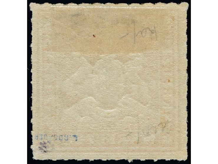 18 Kreuzer gelborange, farbfrisch und tadellos durchstochen, schöne Wappenprägung, ungebraucht mit frischem Originalgummi. Ta