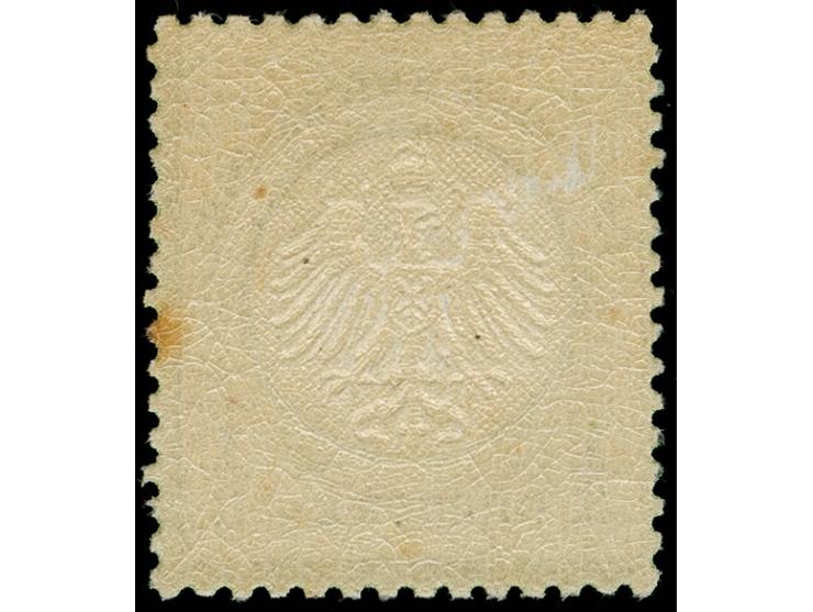 1872, ⅓ Groschen dunkelgrün, farbfrisch, sehr gut geprägt und gut gezähnt, ungebraucht mit Originalgummierung mit Braunpunkt,