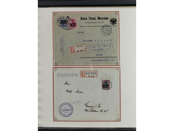 1914/18, DP Belgien bis Rumänien, Sammlung mit ca. 50 Briefen und Karten, dabei R-Briefe, interessante Frankaturen und Besond