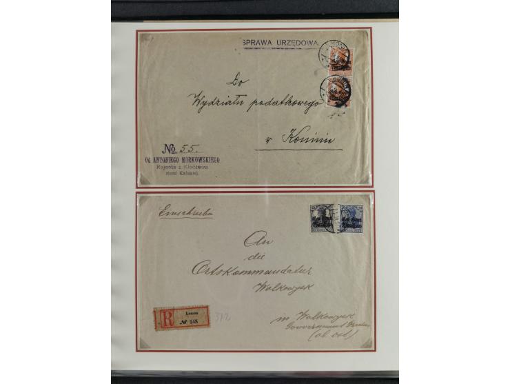 1914/18, DP Belgien bis Rumänien, Sammlung mit ca. 50 Briefen und Karten, dabei R-Briefe, interessante Frankaturen und Besond