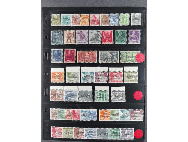 1881/1950 (ca), kleine postfrische/ungebrauchte und gestempelte Partie, inkl. Internationale Organisationen, bessere Werte u.