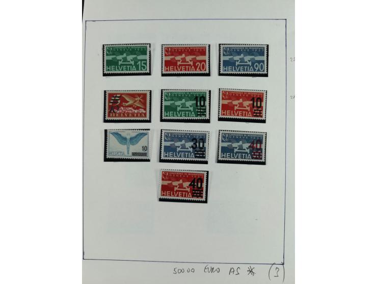 1881/1950 (ca), kleine postfrische/ungebrauchte und gestempelte Partie, inkl. Internationale Organisationen, bessere Werte u.