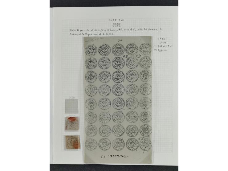 1878, (1295), Sher Ali, “Third Post Office” Issue, lithographed in Kabul, an extensive study, a mix of mint and used, mounted