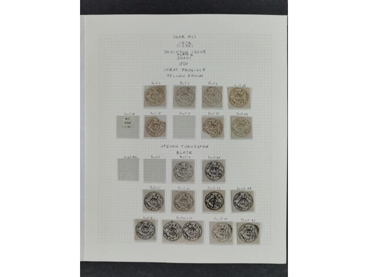 1878, (1295), Sher Ali, “Third Post Office” Issue, lithographed in Kabul, an extensive study, a mix of mint and used, mounted