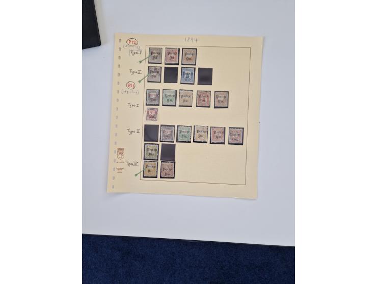 1894/1949, highly interesting unused and used collection, together with Chinese Empire local issues, incl. high dollar values