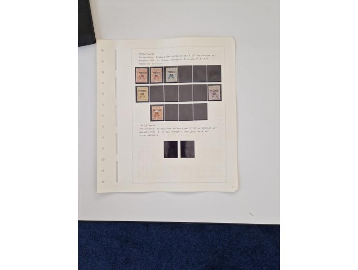 1894/1949, highly interesting unused and used collection, together with Chinese Empire local issues, incl. high dollar values