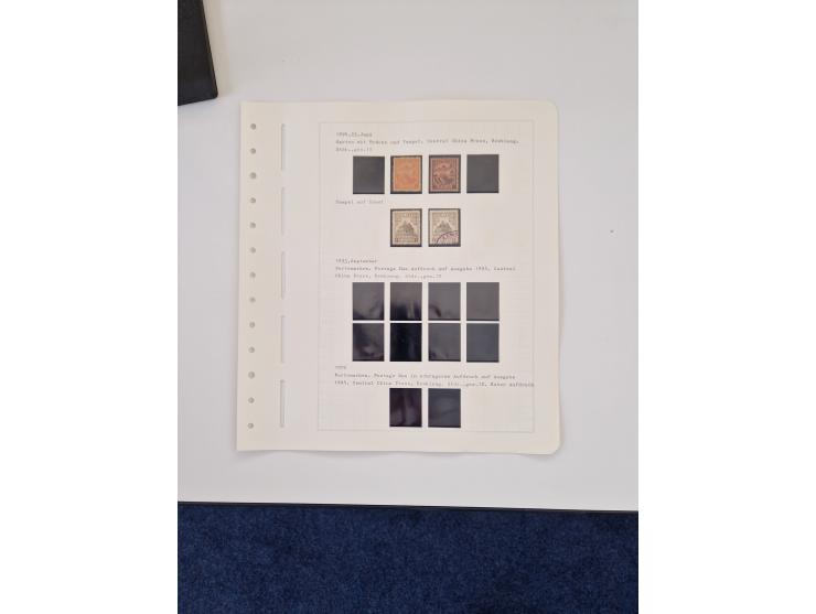 1894/1949, highly interesting unused and used collection, together with Chinese Empire local issues, incl. high dollar values