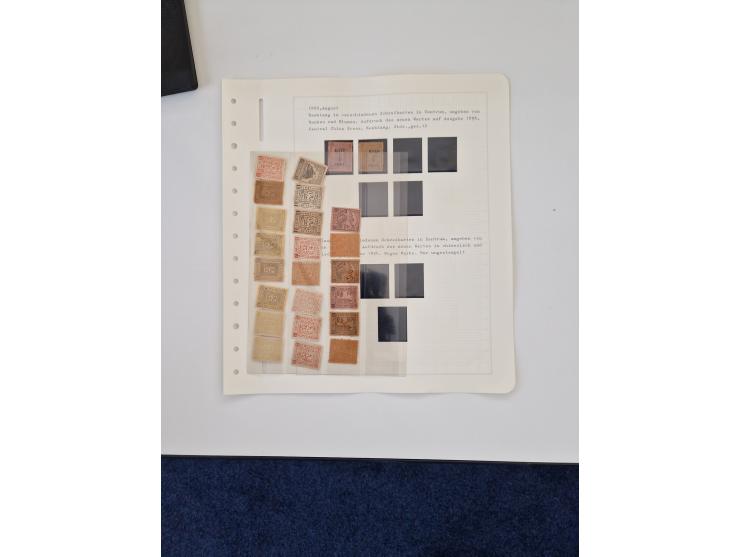 1894/1949, highly interesting unused and used collection, together with Chinese Empire local issues, incl. high dollar values