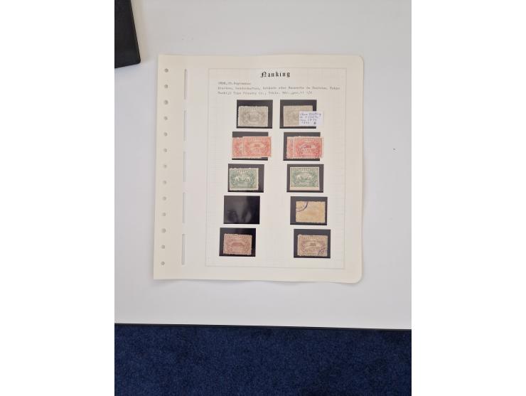 1894/1949, highly interesting unused and used collection, together with Chinese Empire local issues, incl. high dollar values