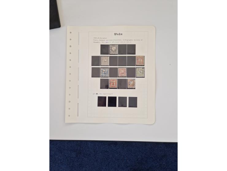 1894/1949, highly interesting unused and used collection, together with Chinese Empire local issues, incl. high dollar values