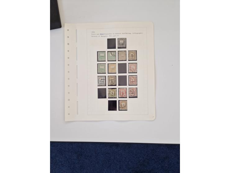 1894/1949, highly interesting unused and used collection, together with Chinese Empire local issues, incl. high dollar values