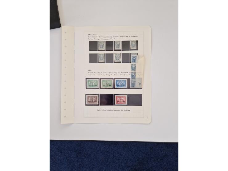 1894/1949, highly interesting unused and used collection, together with Chinese Empire local issues, incl. high dollar values