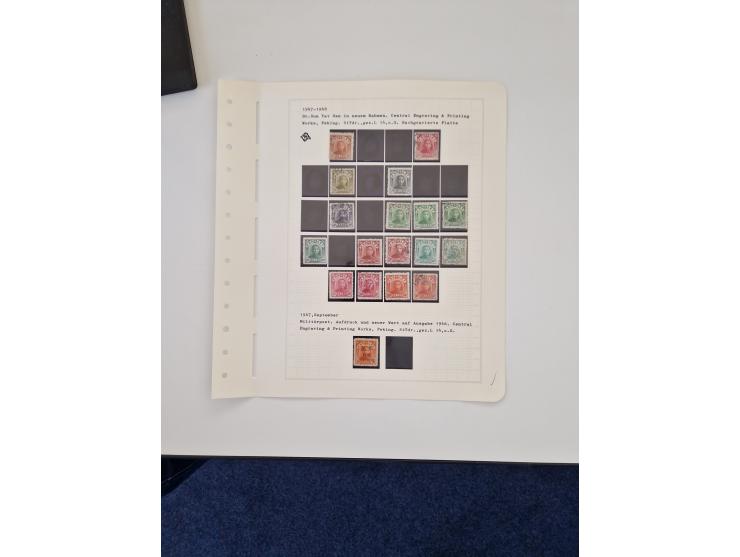 1894/1949, highly interesting unused and used collection, together with Chinese Empire local issues, incl. high dollar values