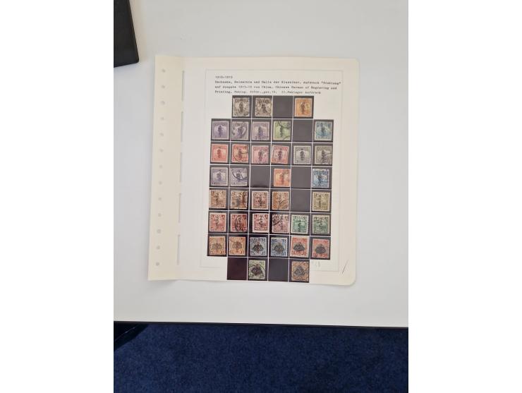 1894/1949, highly interesting unused and used collection, together with Chinese Empire local issues, incl. high dollar values