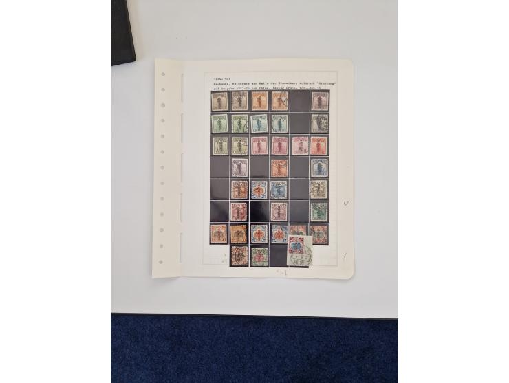 1894/1949, highly interesting unused and used collection, together with Chinese Empire local issues, incl. high dollar values