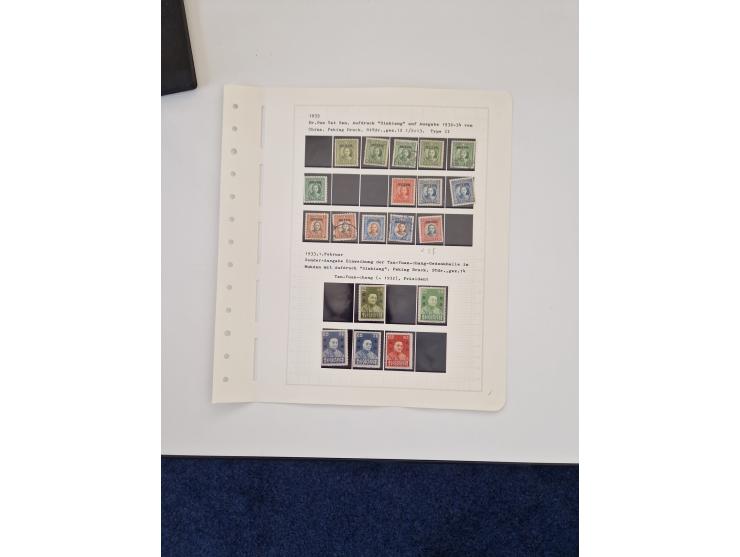 1894/1949, highly interesting unused and used collection, together with Chinese Empire local issues, incl. high dollar values